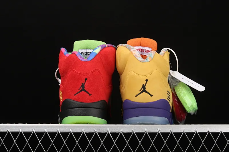All categories Air Jordan Jordan series basketball shoes Air Jordan 5 J version Air Jordan 5 "What The" AJ5 Joe 5 red and yellow mandarin duck CZ5725-700